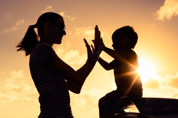 Image of happy mother and child after resolving child arrangements Stoke-on-Trent