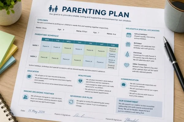 Understand parenting plans Stoke-on-Trent